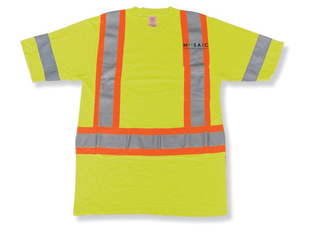 Lime 100% Polyester Traffic Safety T-Shirt