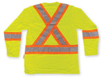 Lime Polyester Wicking Long Sleeve Shirt