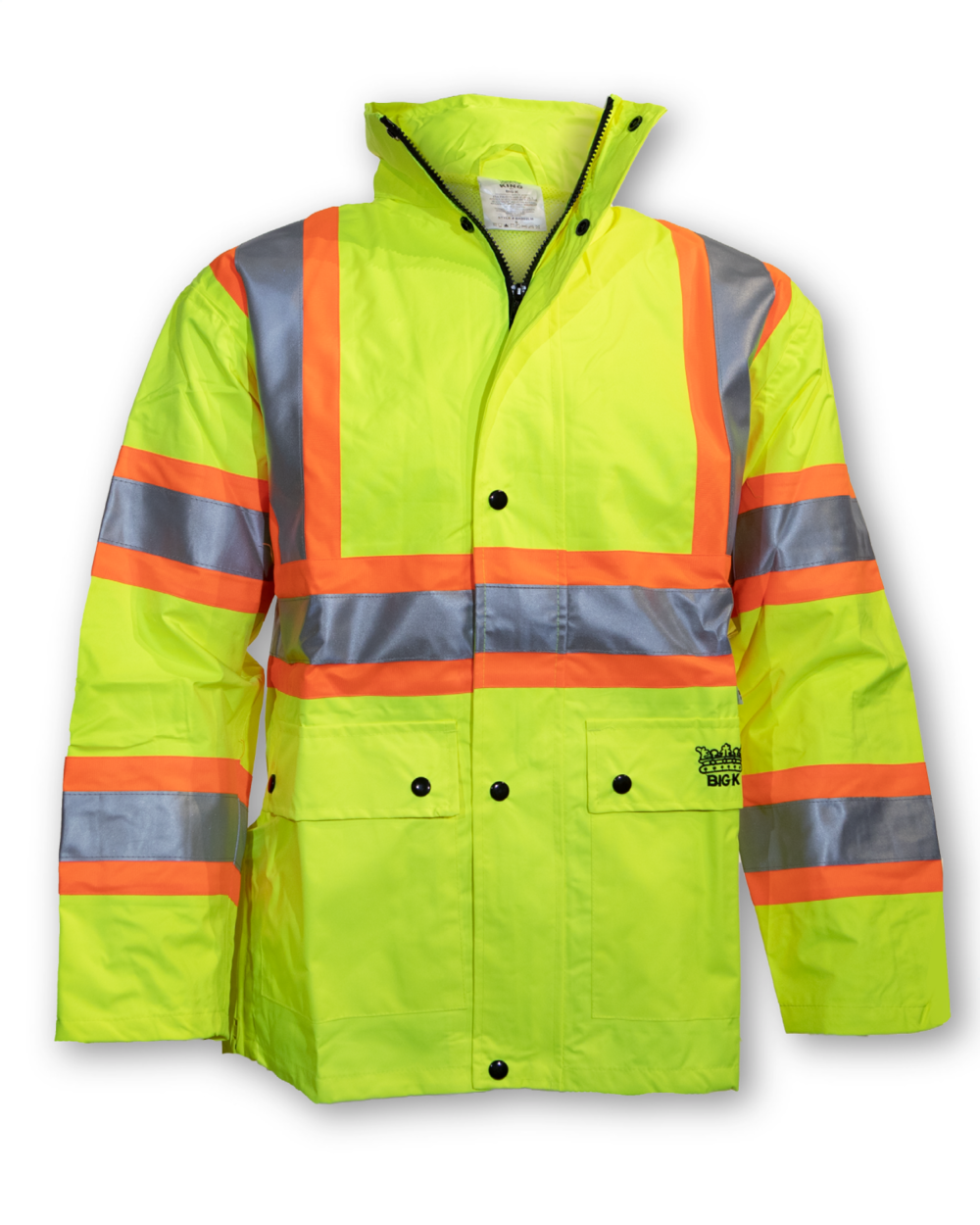 Lime Green 300 Denier Polyester Rain Jacket