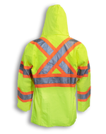 Lime Green 300 Denier Polyester Rain Jacket