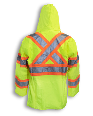 Lime Green 300 Denier Polyester Rain Jacket