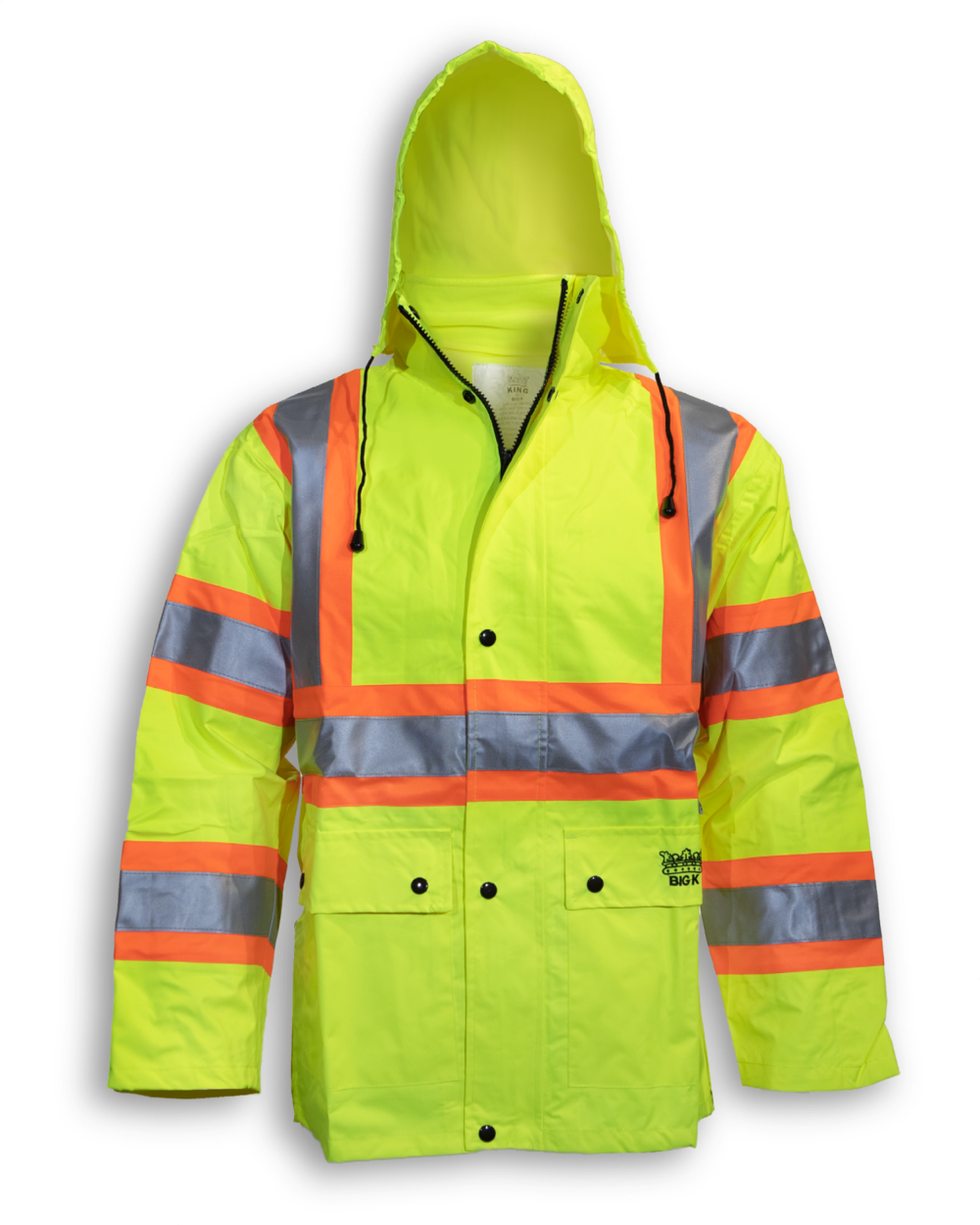 Lime Green 300 Denier Polyester Rain Jacket