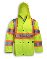 Lime Green 300 Denier Polyester Rain Jacket