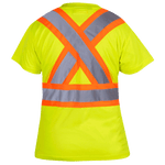 Hi-Viz Yellow Women's Bird's-eye Safety T-Shirt